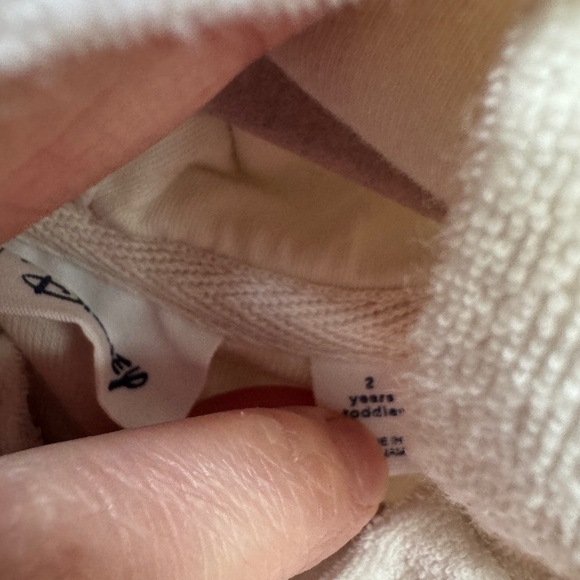 GAP Disney 2T Minnie Mouse Cream and Black Hoodie with Rainbow Text and Ears - Picture 7 of 10